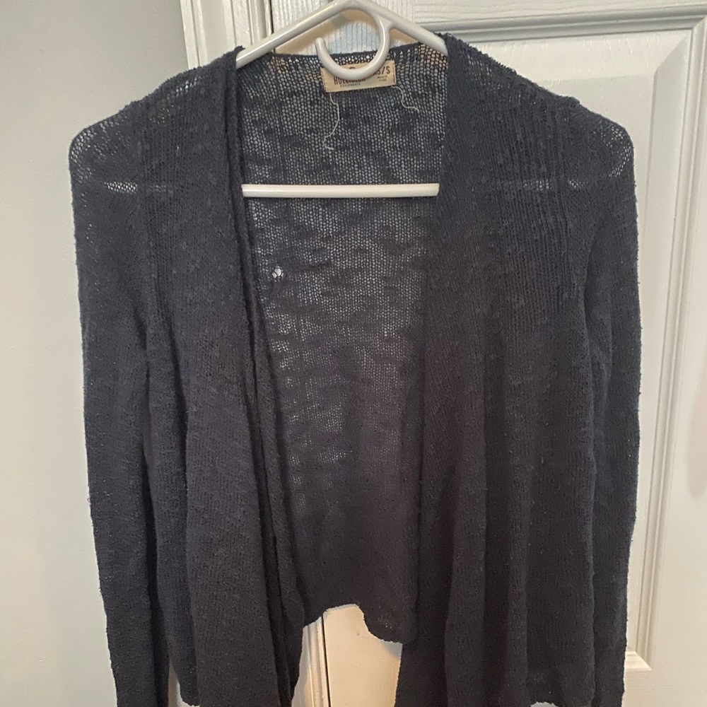 Hollister XS/S dark blue knitted cardigan